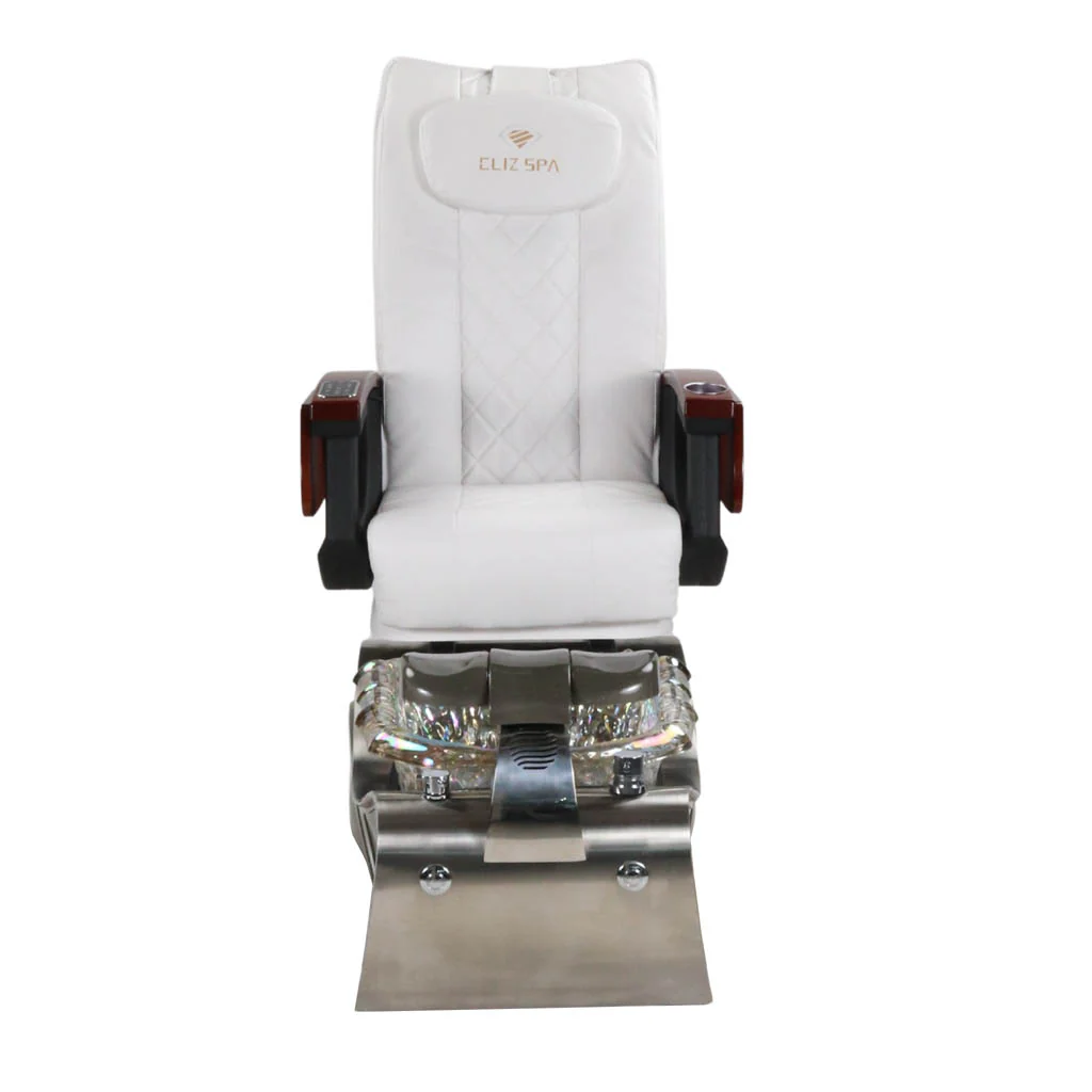 Pedicure Spa Chair - Nimbus (Wood | White | Silver) - Image 5