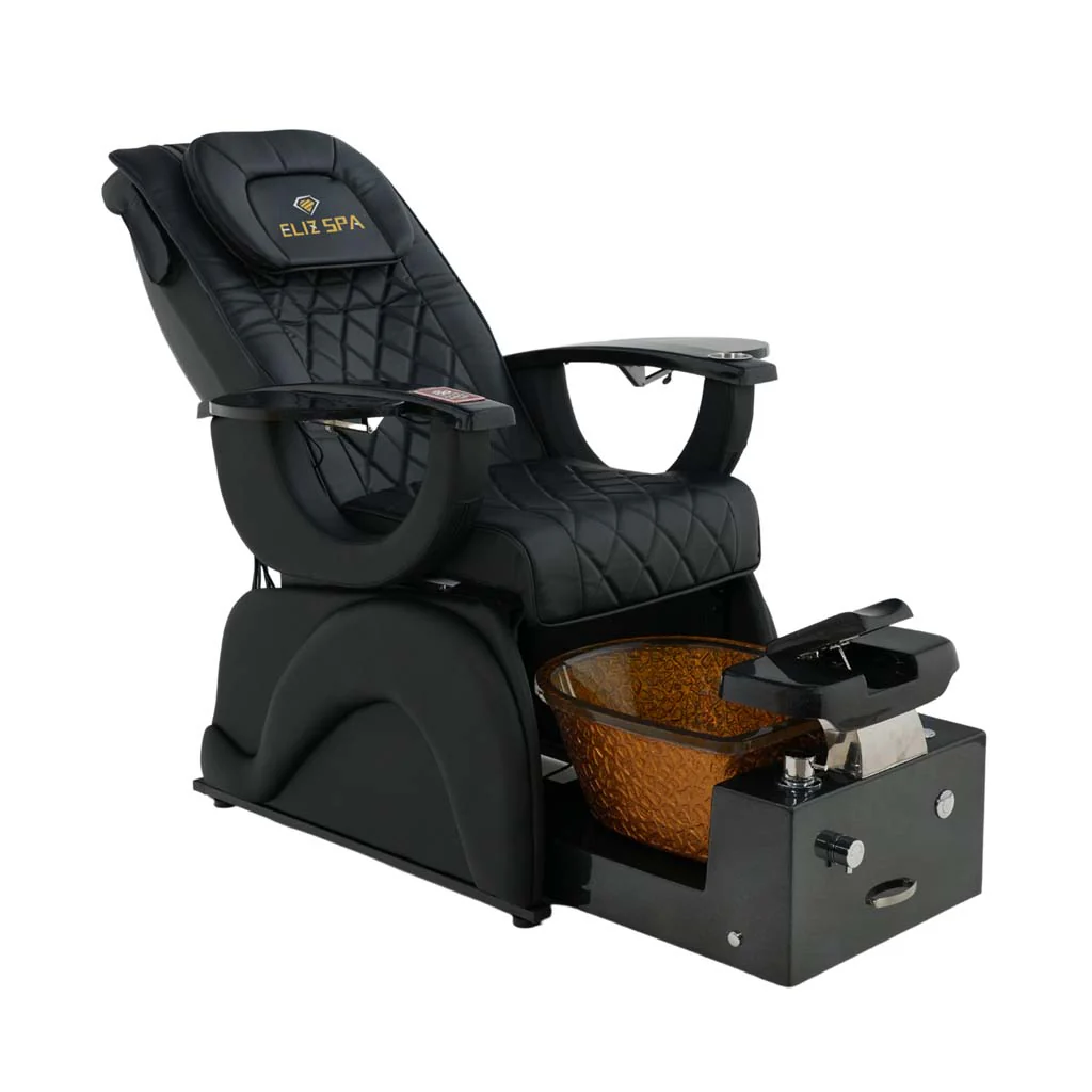 Pedicure Spa Chair - Omega Retractable (Black | Black | Black) - Image 2