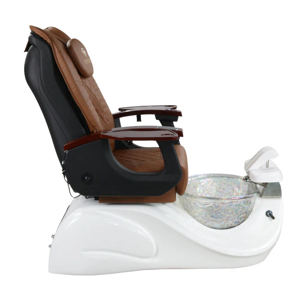 Pedicure Spa Chair - Oracle (Wood | Cappuccino | White) - Image 3