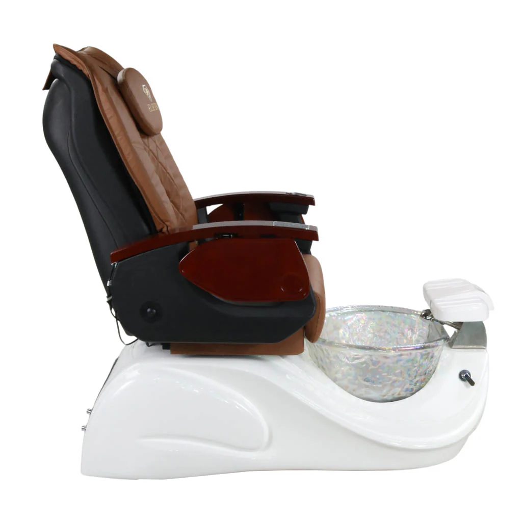 Pedicure Spa Chair - Oracle (Wood | Cappuccino | White) - Image 6
