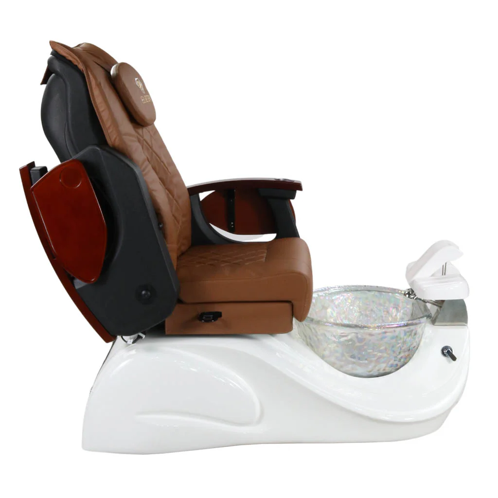 Pedicure Spa Chair - Oracle (Wood | Cappuccino | White) - Image 7