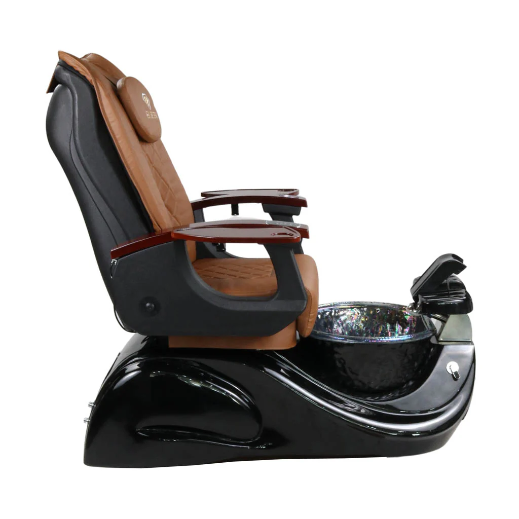 Pedicure Spa Chair - Oracle (Wood | Cappuccino | Black) - Image 3
