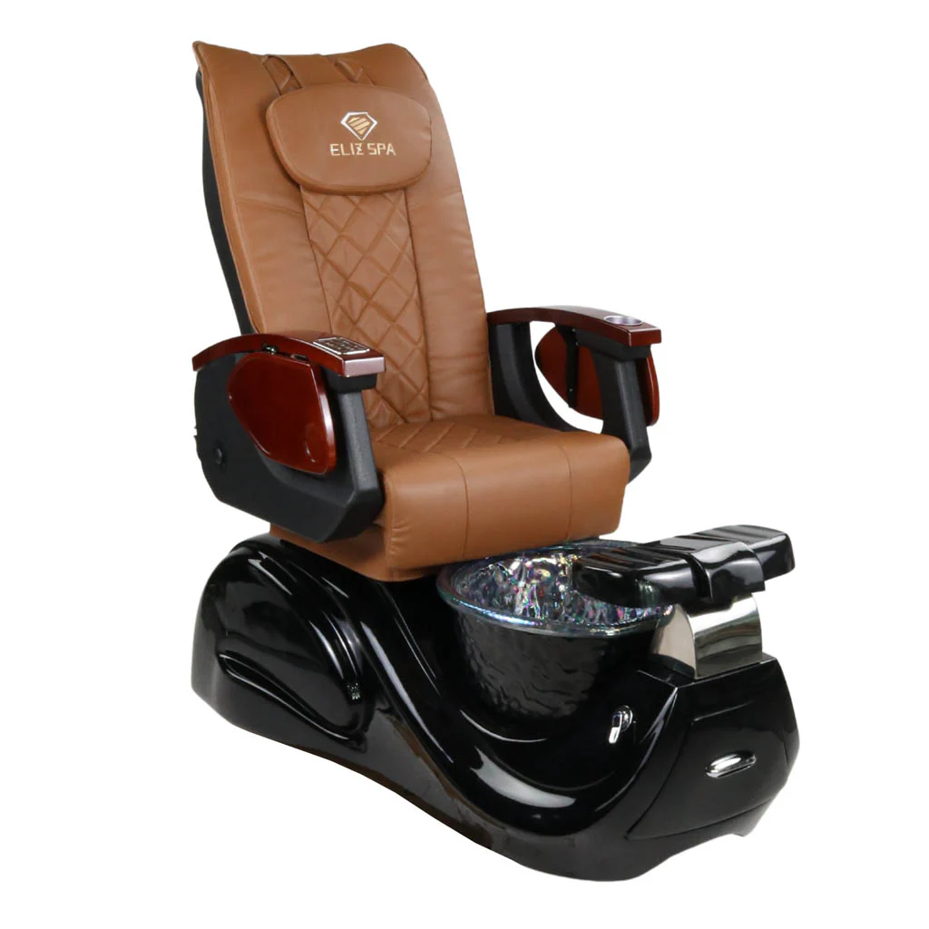 Pedicure Spa Chair - Oracle (Wood | Cappuccino | Black) - Image 4