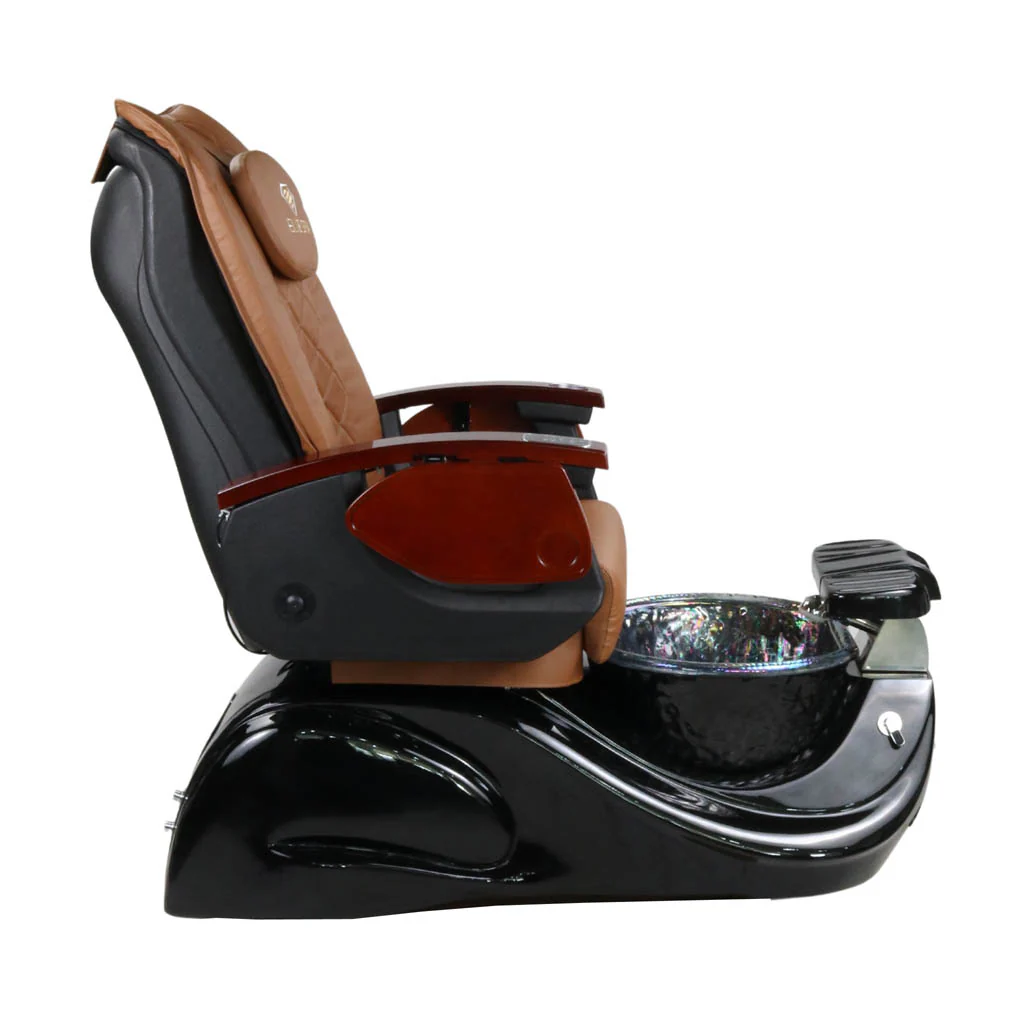 Pedicure Spa Chair - Oracle (Wood | Cappuccino | Black) - Image 7