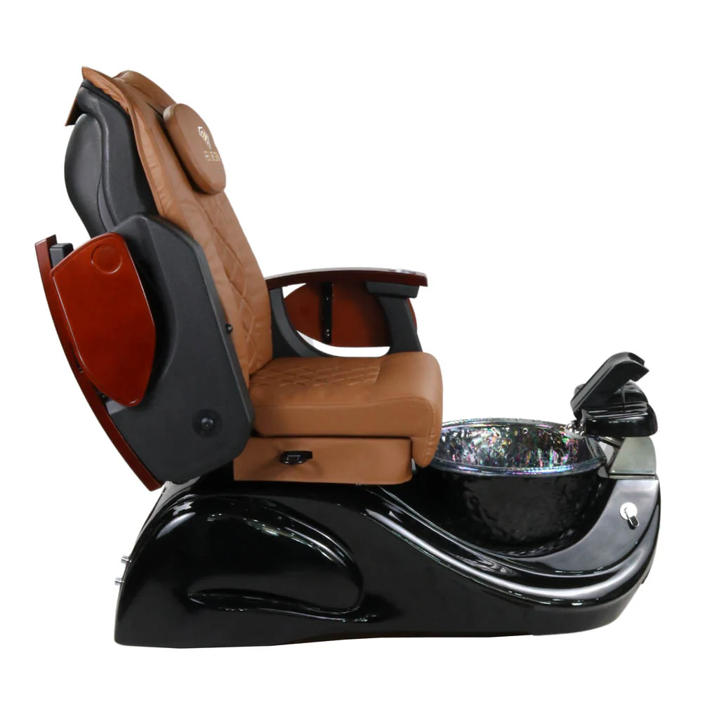 Pedicure Spa Chair - Oracle (Wood | Cappuccino | Black) - Image 8