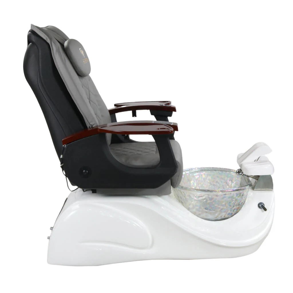 Pedicure Spa Chair - Oracle (Wood | Grey | White) - Image 3
