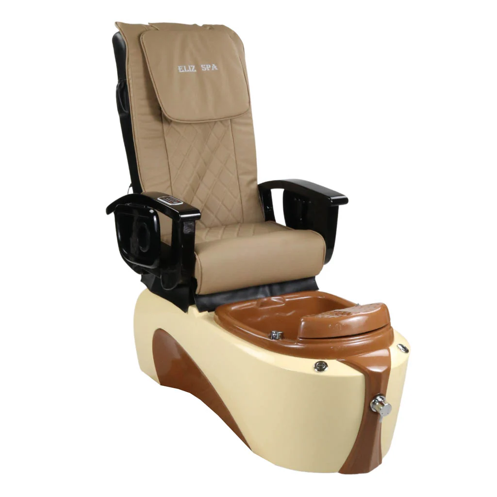 Pedicure Spa Chair - Toffee (Black | Beige | Cream) - Image 3