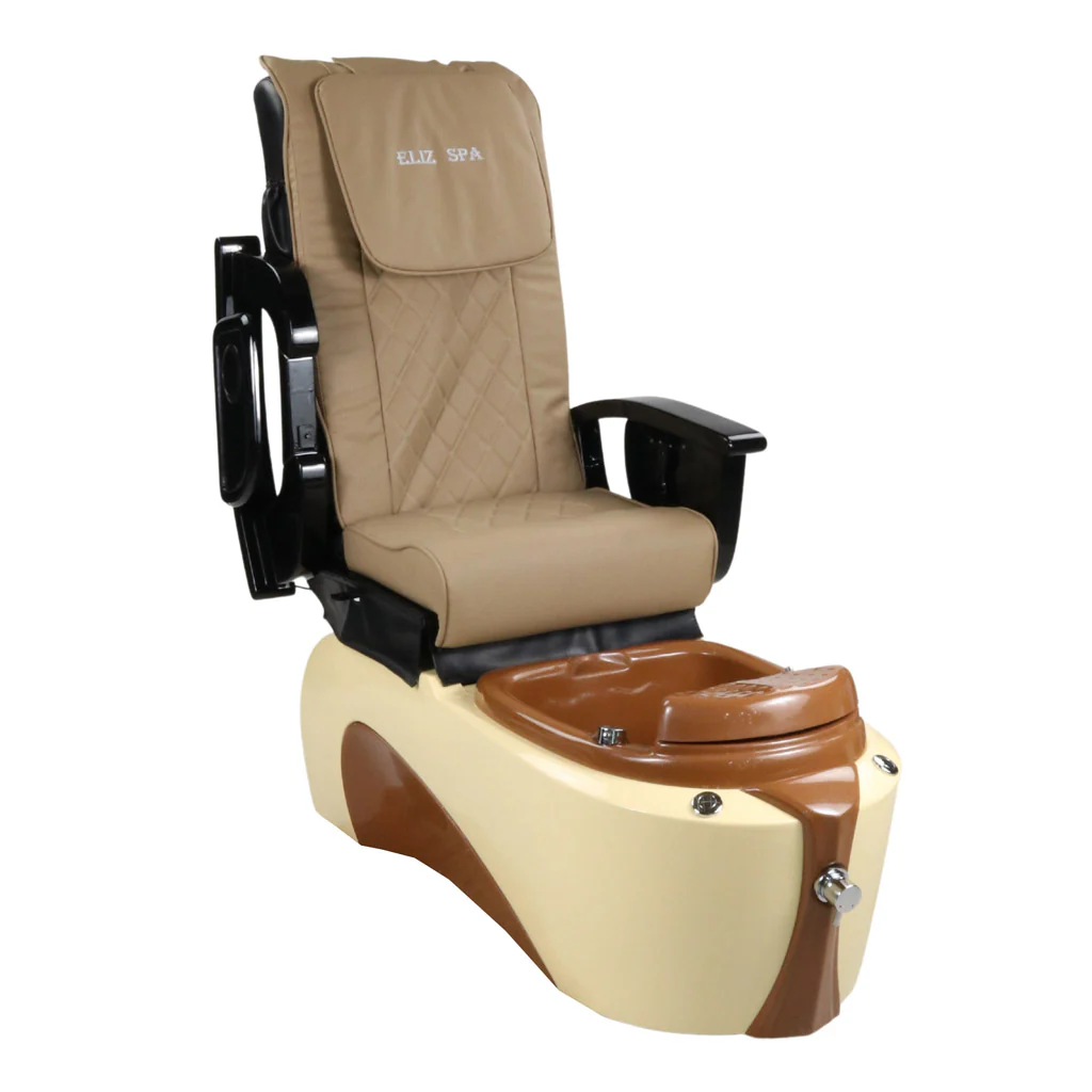 Pedicure Spa Chair - Toffee (Black | Beige | Cream) - Image 4