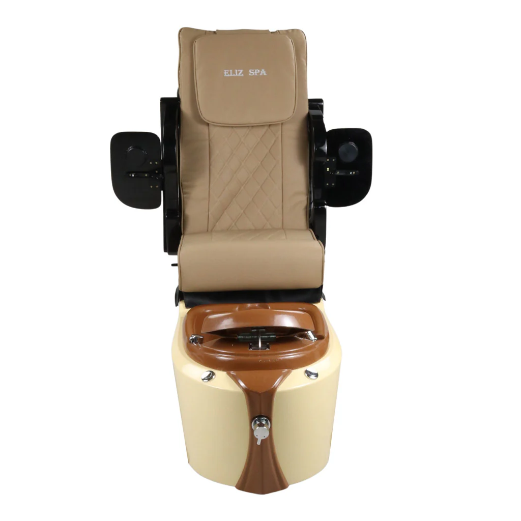 Pedicure Spa Chair - Toffee (Black | Beige | Cream) - Image 6