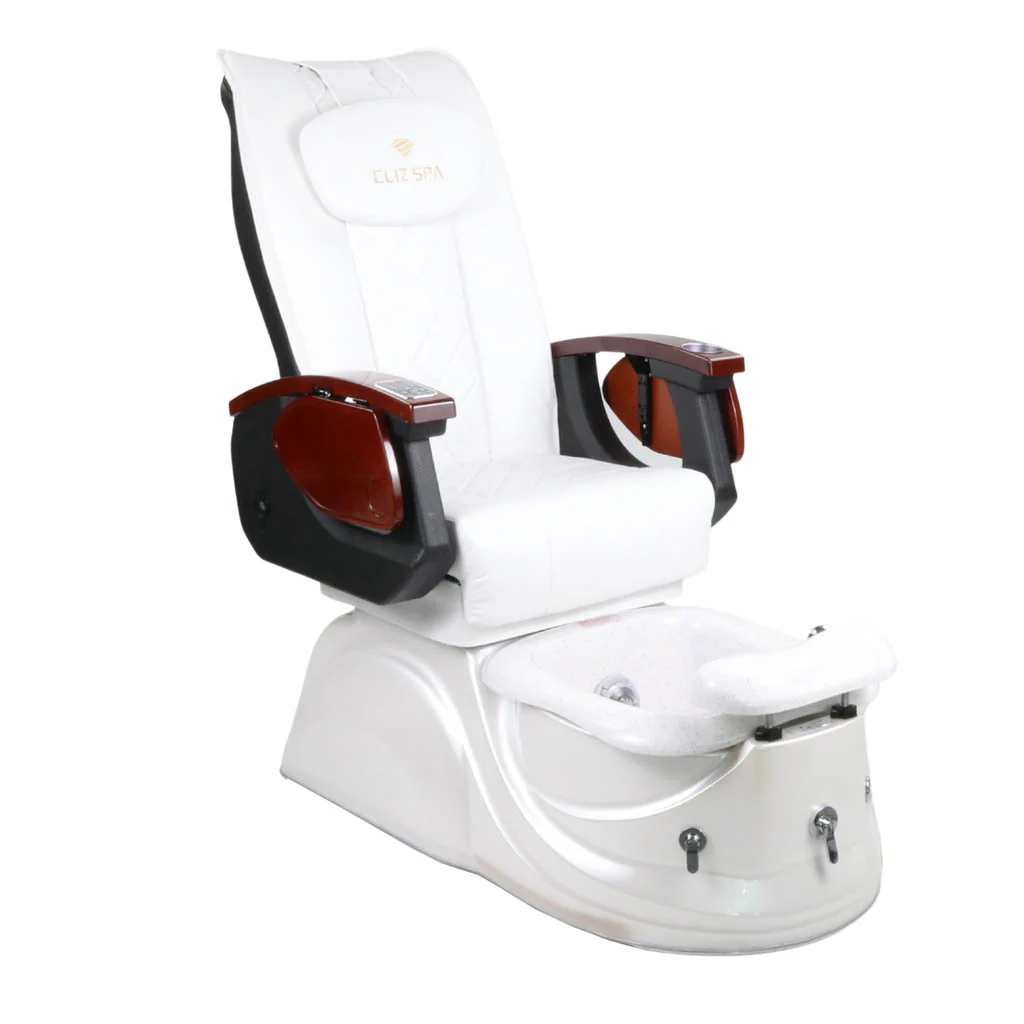 Pedicure Spa Chair - Pearl (Black | White | White) - Image 4