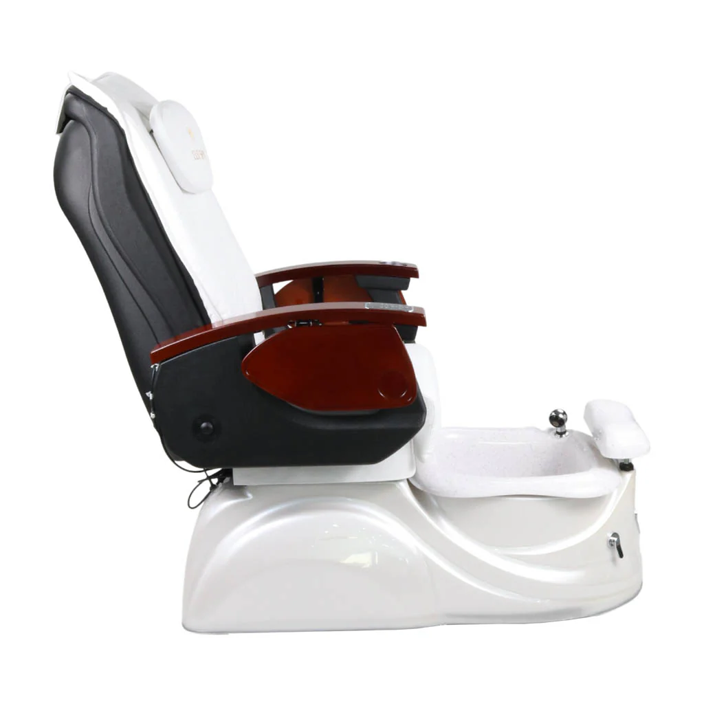 Pedicure Spa Chair - Pearl (Black | White | White) - Image 7