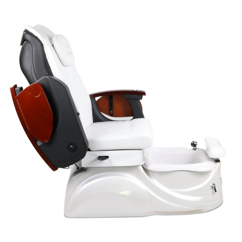 Pedicure Spa Chair - Pearl (Black | White | White) - Image 8