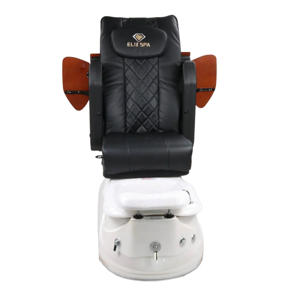 Pedicure Spa Chair - Pearl (Wood | Black | White) - Image 6