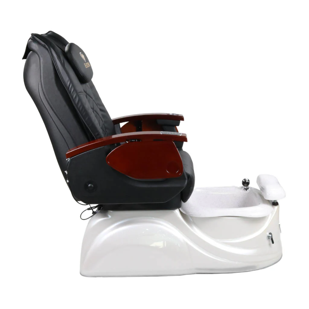 Pedicure Spa Chair - Pearl (Wood | Black | White) - Image 7