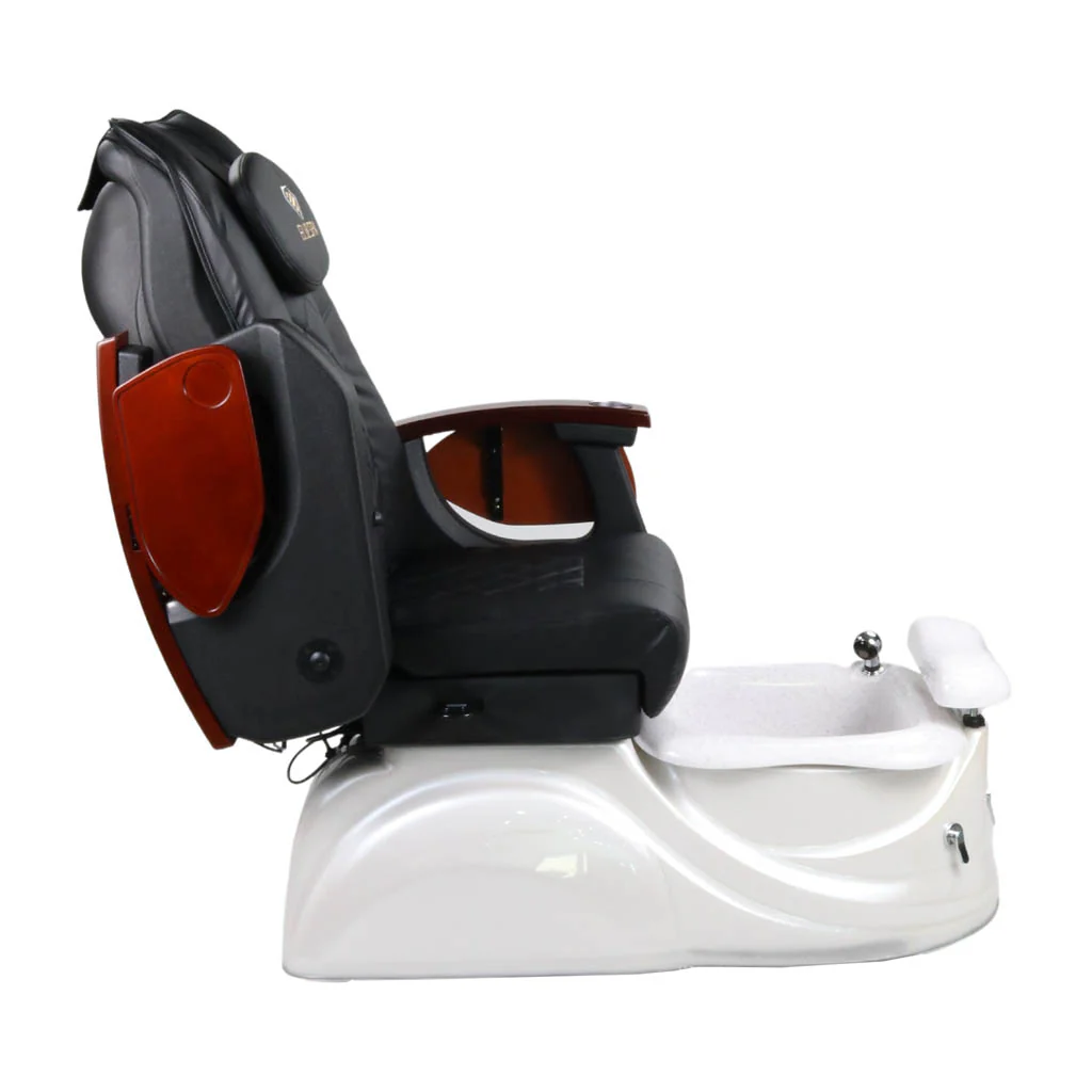 Pedicure Spa Chair - Pearl (Wood | Black | White) - Image 8