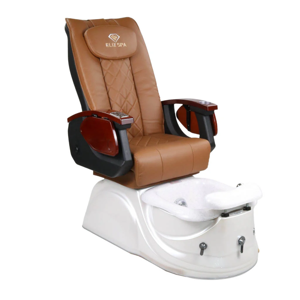 Pedicure Spa Chair - Pearl (Wood | Cappuccino | White) - Image 4