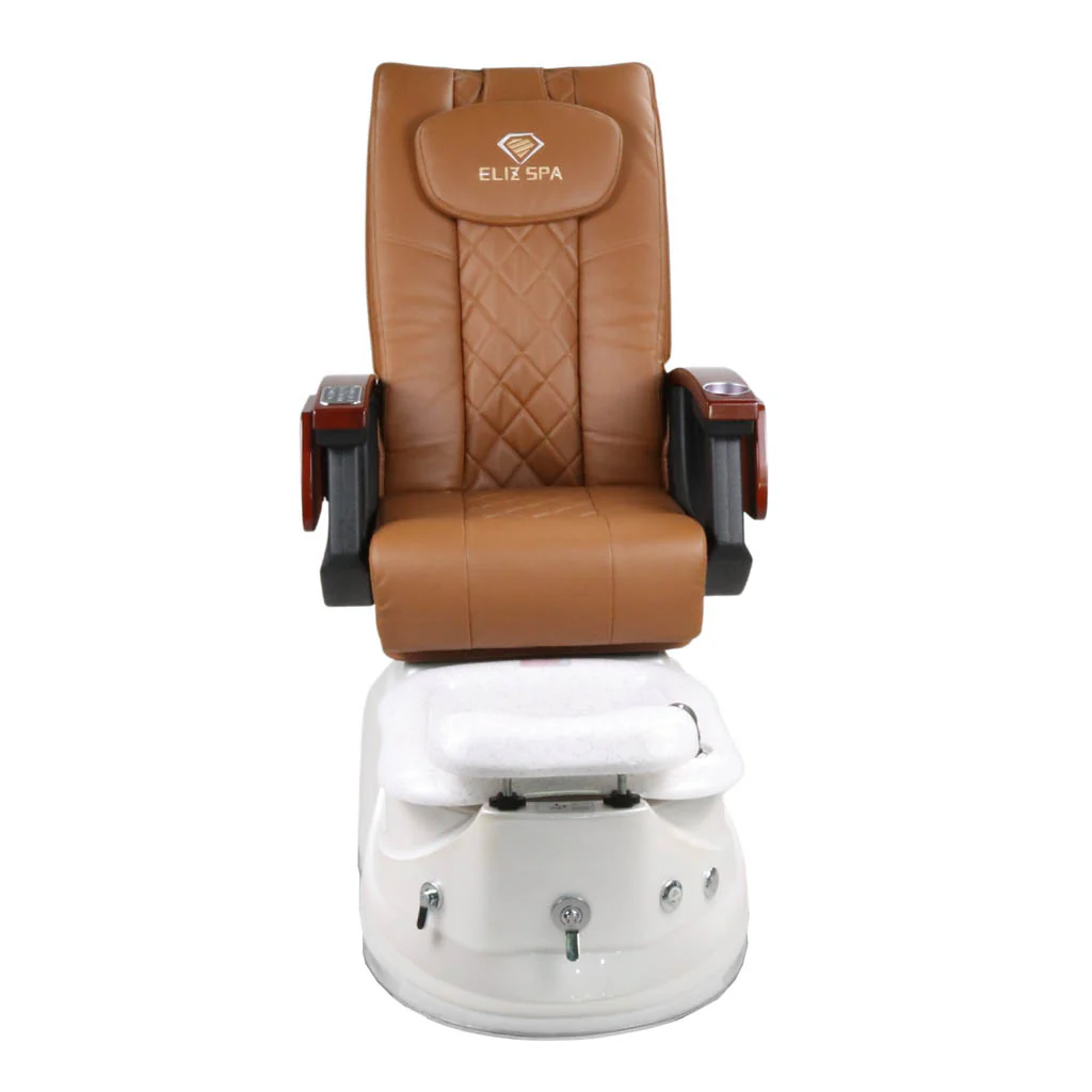 Pedicure Spa Chair - Pearl (Wood | Cappuccino | White) - Image 5