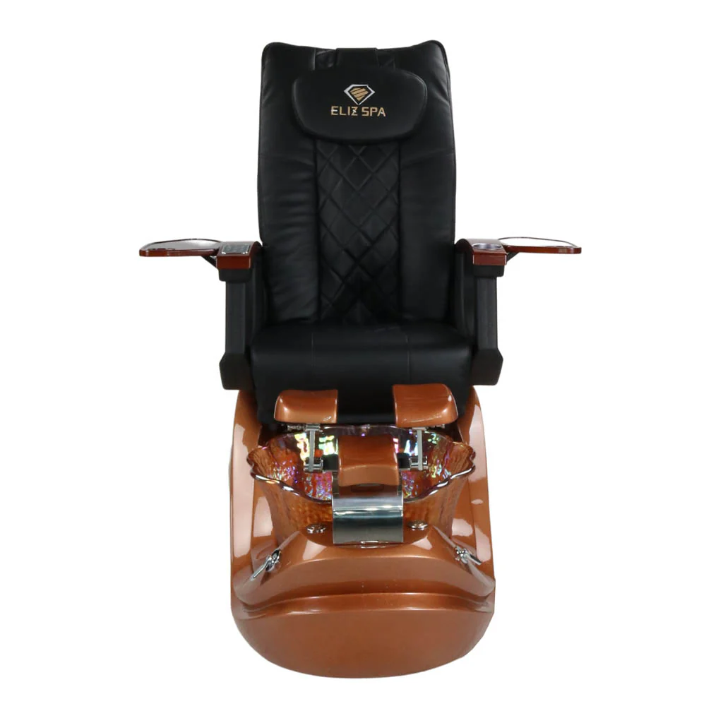 Pedicure Spa Chair - Phoenix (Wood | Black | Gold) - Image 2
