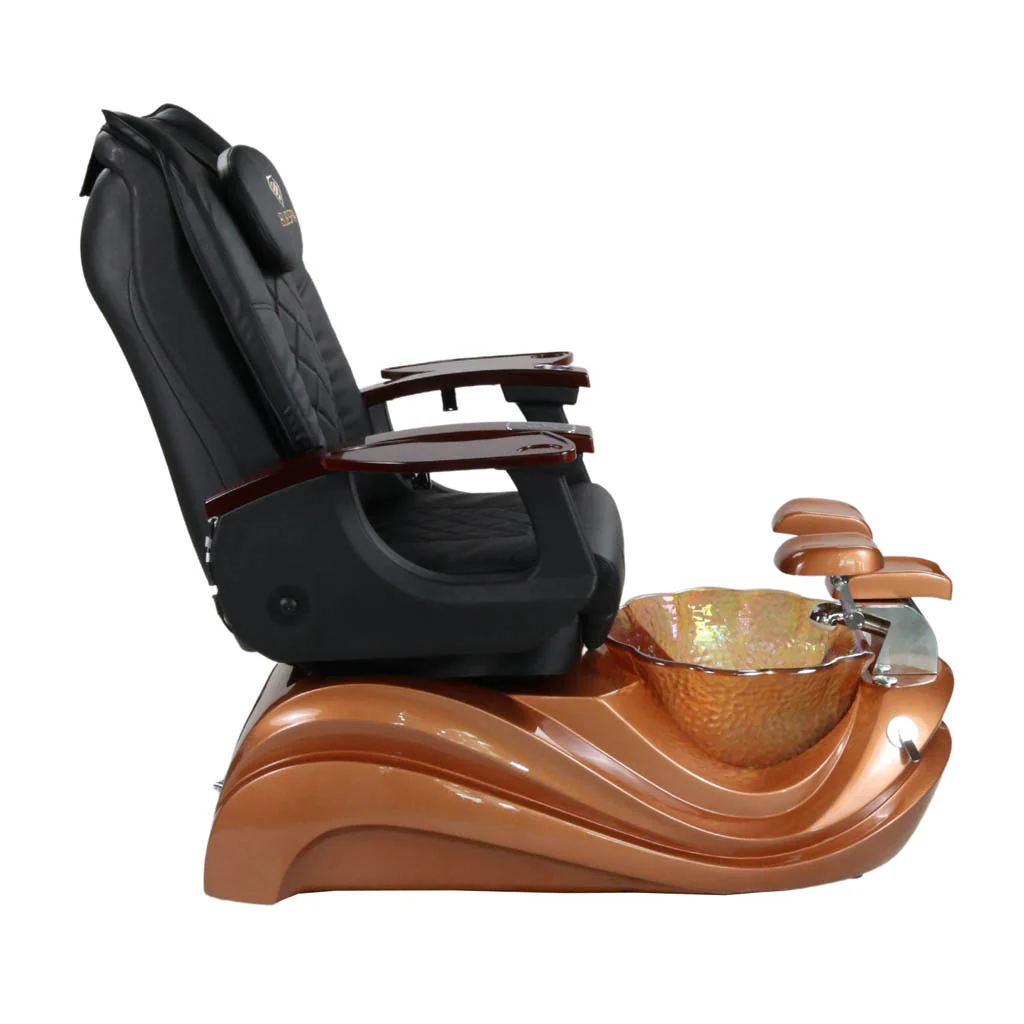 Pedicure Spa Chair - Phoenix (Wood | Black | Gold) - Image 3