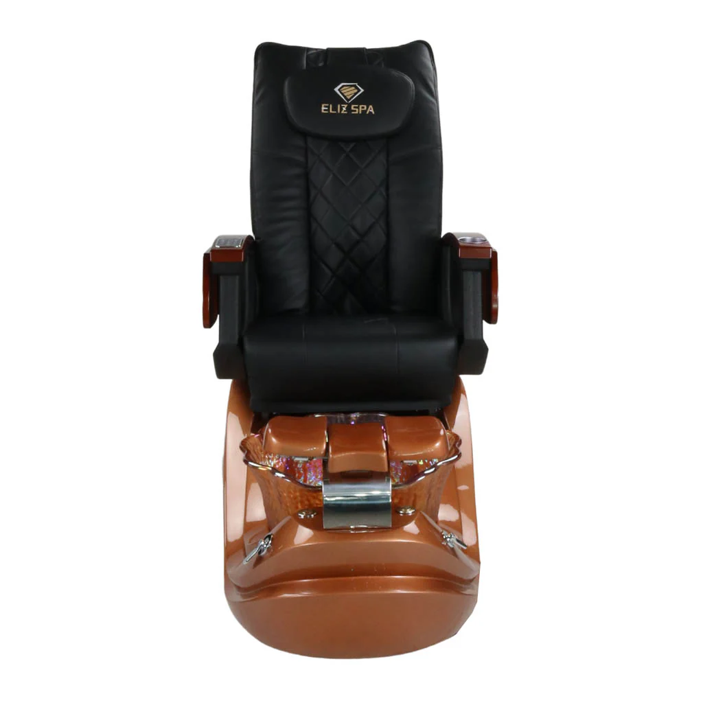 Pedicure Spa Chair - Phoenix (Wood | Black | Gold) - Image 5