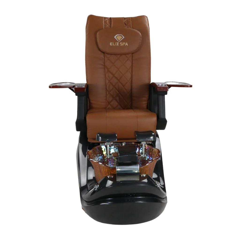 Pedicure Spa Chair - Phoenix (Wood | Cappuccino | Black) - Image 2