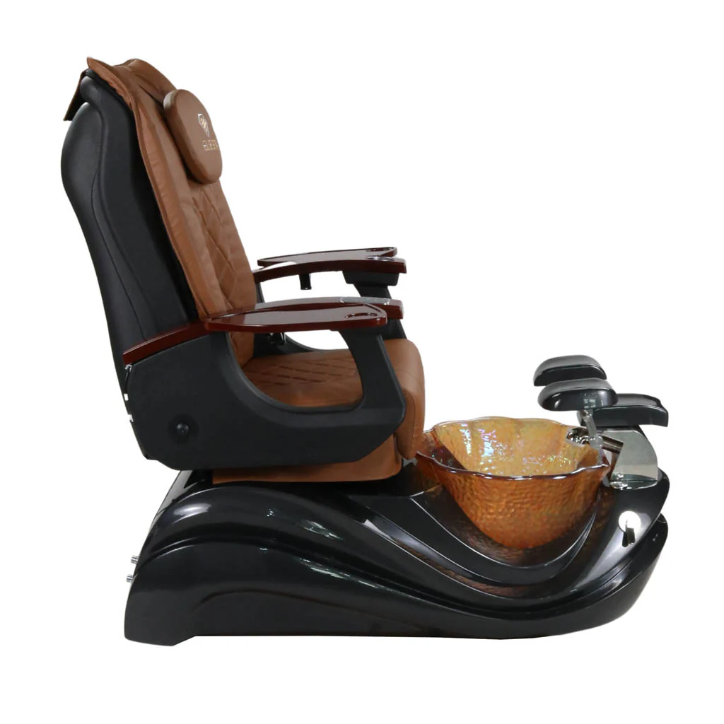 Pedicure Spa Chair - Phoenix (Wood | Cappuccino | Black) - Image 3