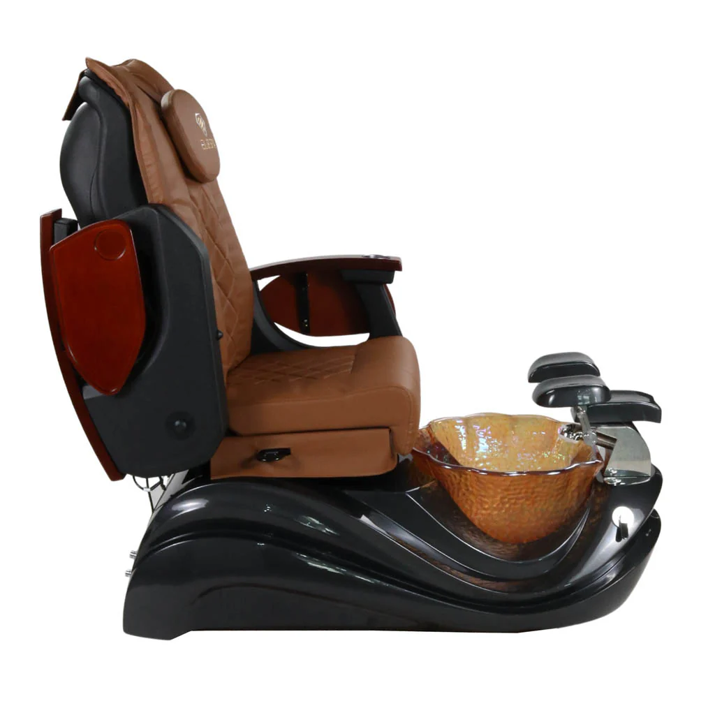 Pedicure Spa Chair - Phoenix (Wood | Cappuccino | Black) - Image 7