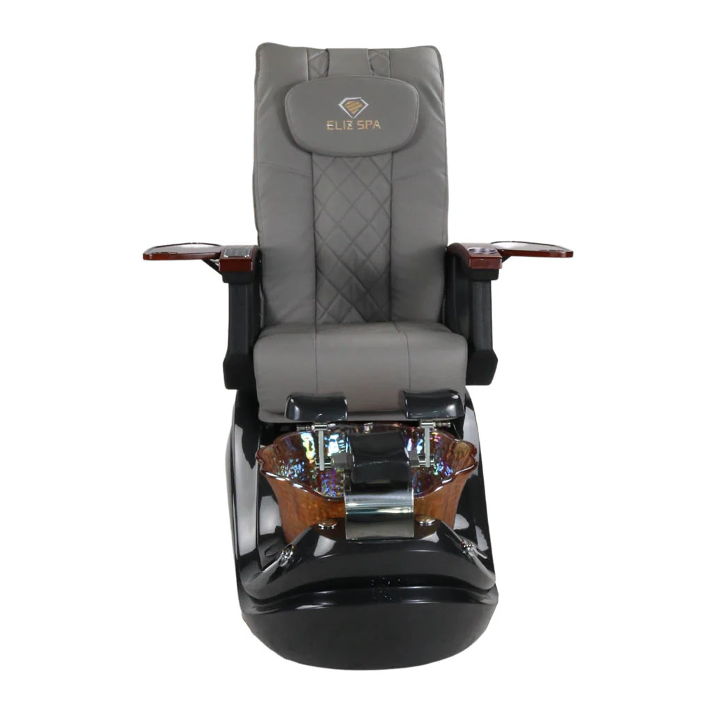 Pedicure Spa Chair - Phoenix (Wood | Grey | Black) - Image 2