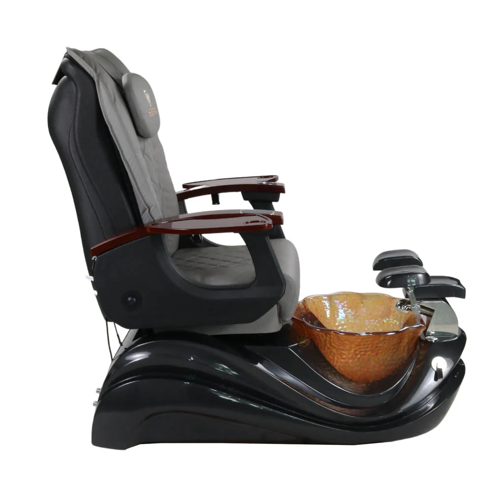 Pedicure Spa Chair - Phoenix (Wood | Grey | Black) - Image 3