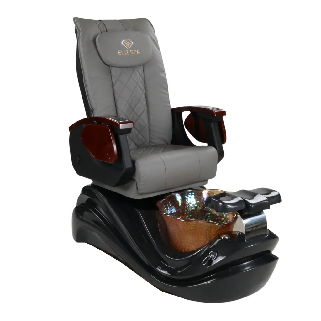 Pedicure Spa Chair - Phoenix (Wood | Grey | Black) - Image 4