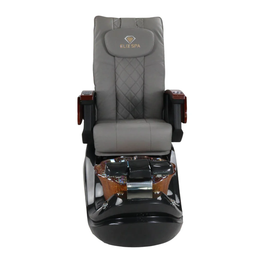 Pedicure Spa Chair - Phoenix (Wood | Grey | Black) - Image 5