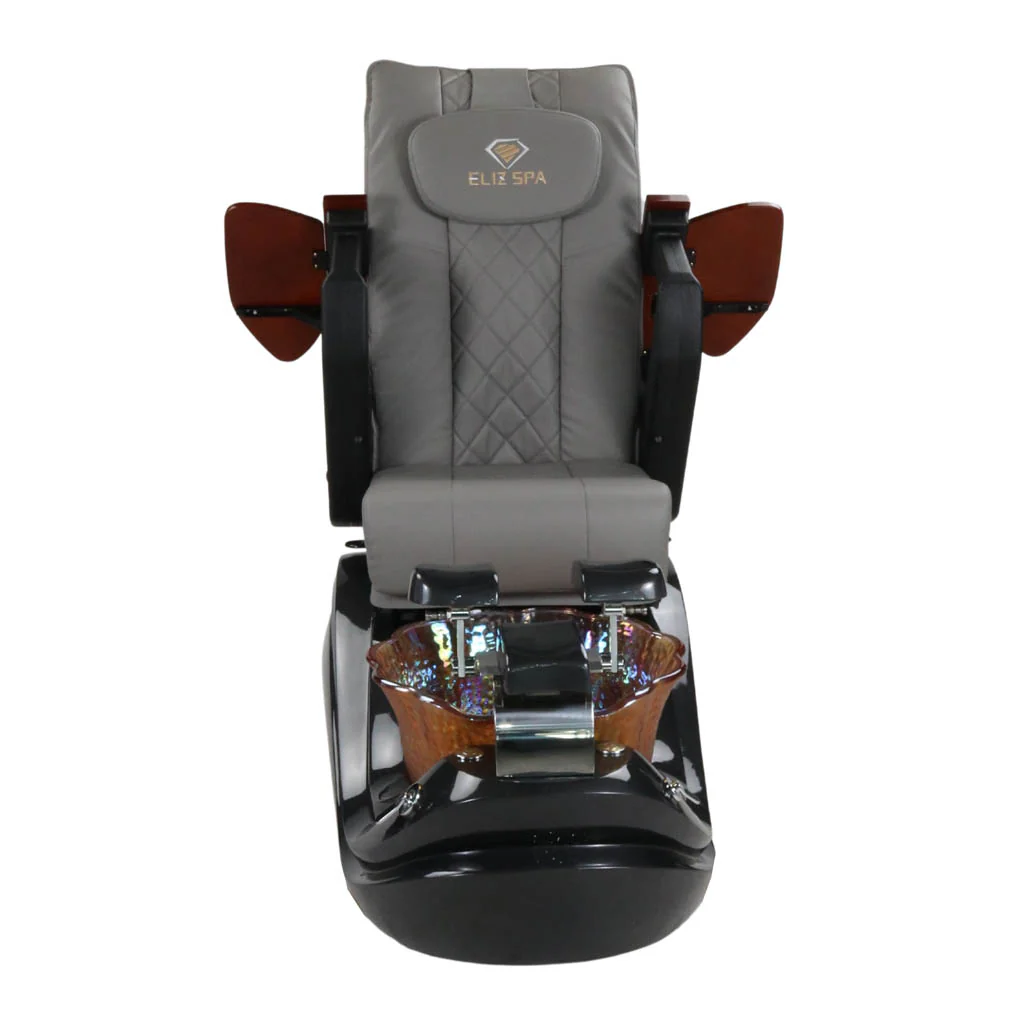 Pedicure Spa Chair - Phoenix (Wood | Grey | Black) - Image 6