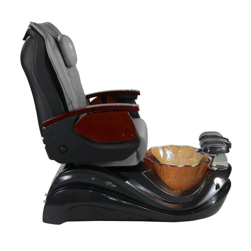 Pedicure Spa Chair - Phoenix (Wood | Grey | Black) - Image 7