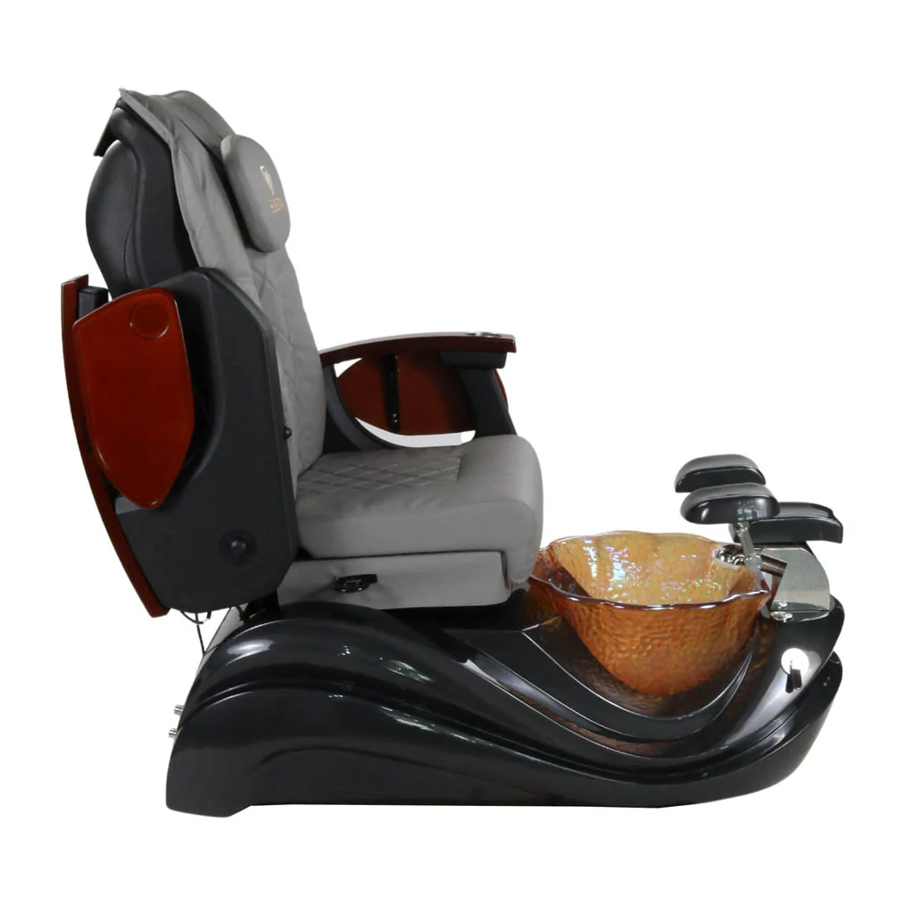 Pedicure Spa Chair - Phoenix (Wood | Grey | Black) - Image 8