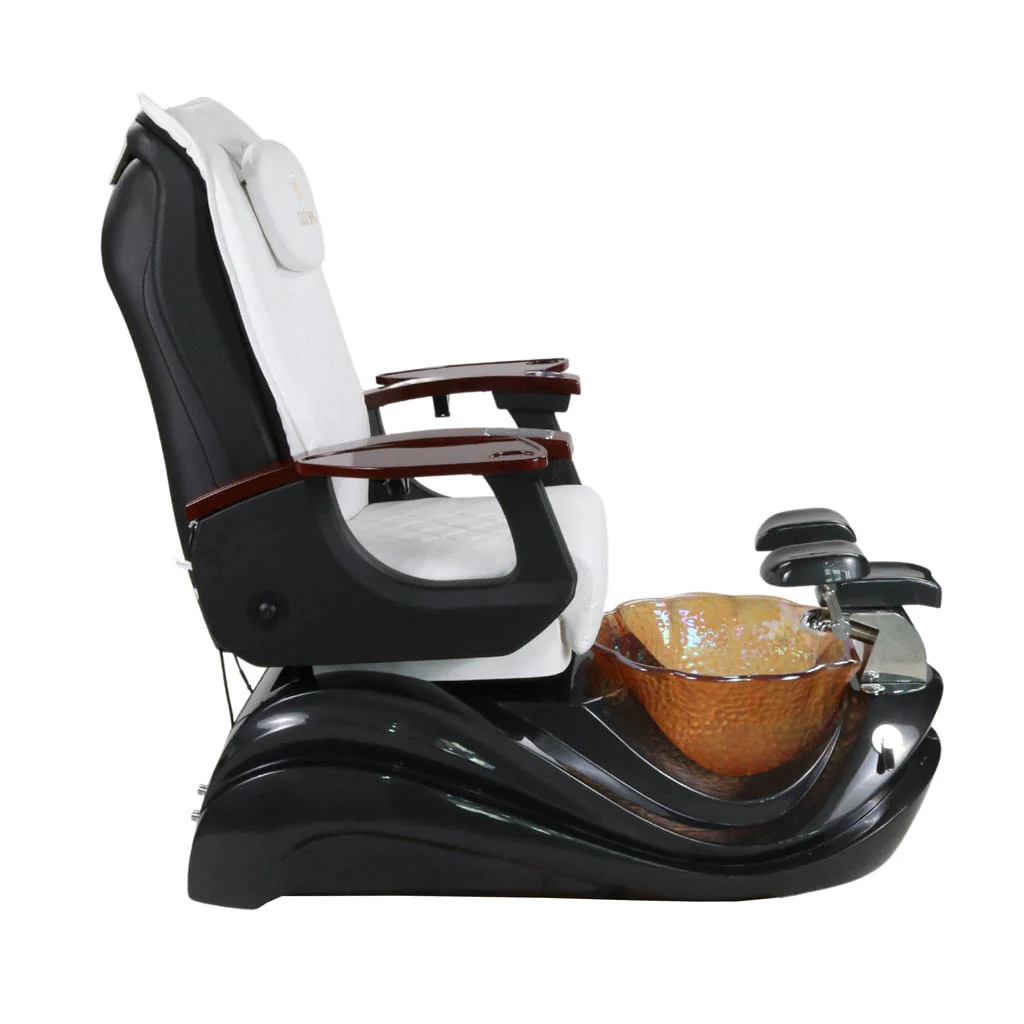Pedicure Spa Chair - Phoenix (Wood | White | Black) - Image 3