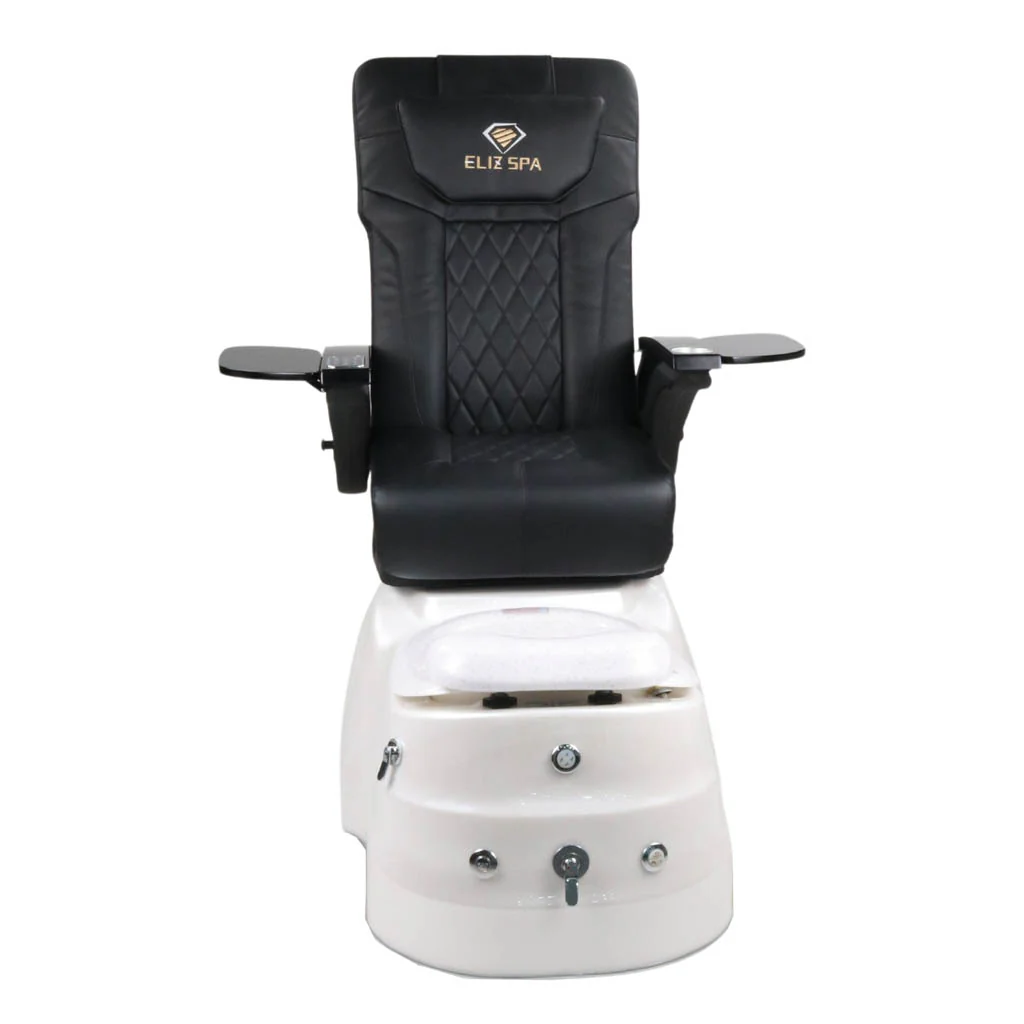 Pedicure Spa Chair - Quartz (Black | Black | White) - Image 2