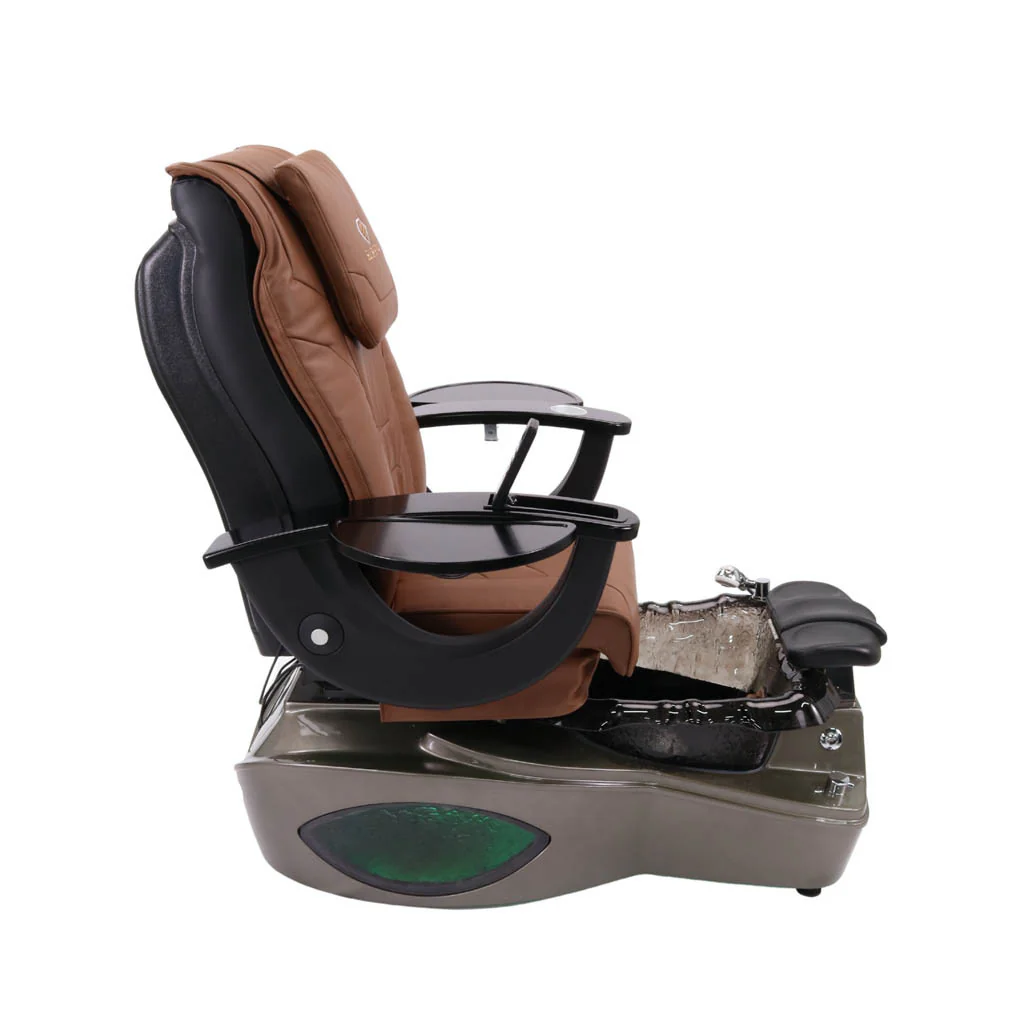 Pedicure Spa Chair - Shadow (Black | Cappuccino | Dark Grey) - Image 3