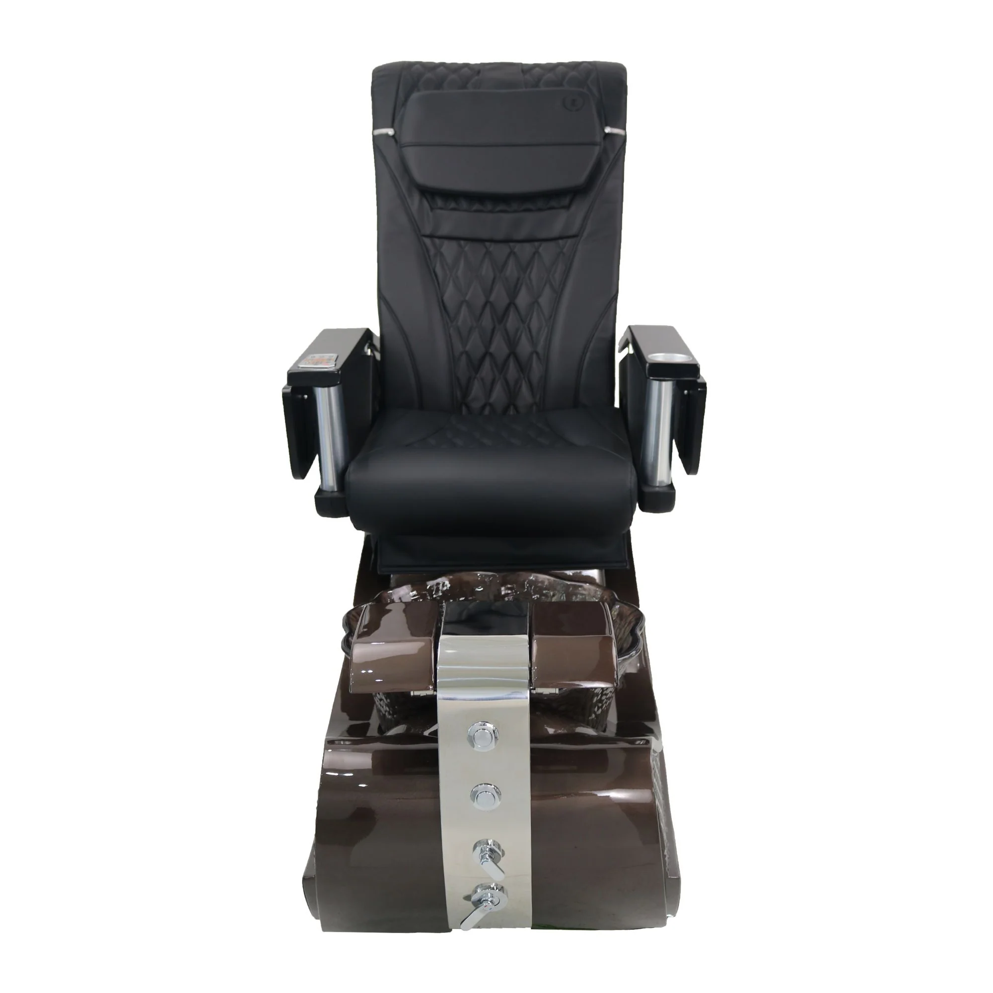 Pedicure Spa Chair - Stella (Black | Black | Brown) - Image 2