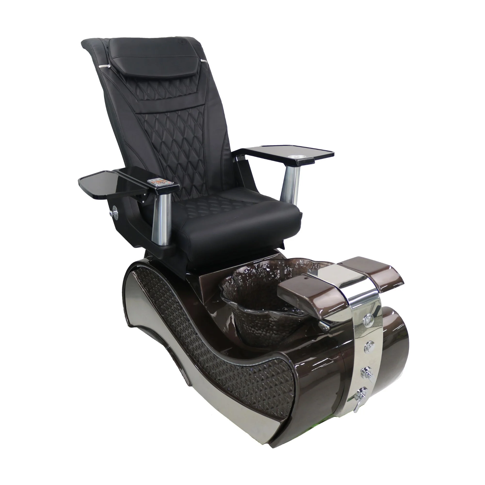 Pedicure Spa Chair - Stella (Black | Black | Brown) - Image 4