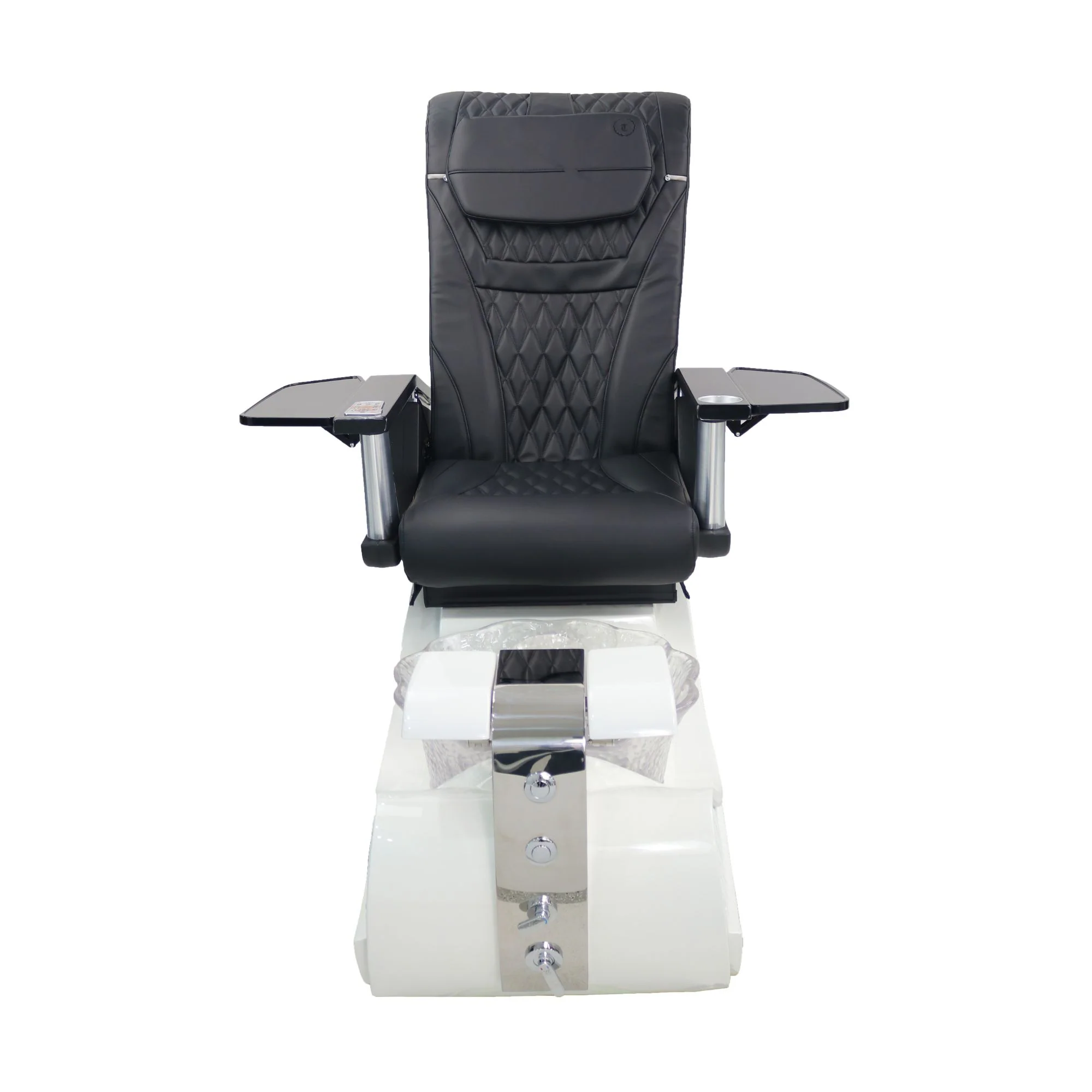 Pedicure Spa Chair - Stella (Black | Black | White) - Image 2