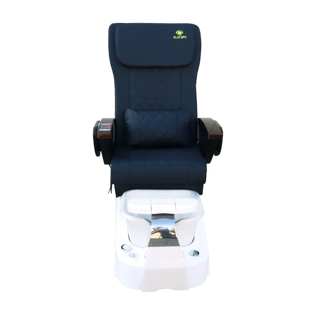 Pedicure Spa Chair - Tarex (Wood | Black | White) - Image 2