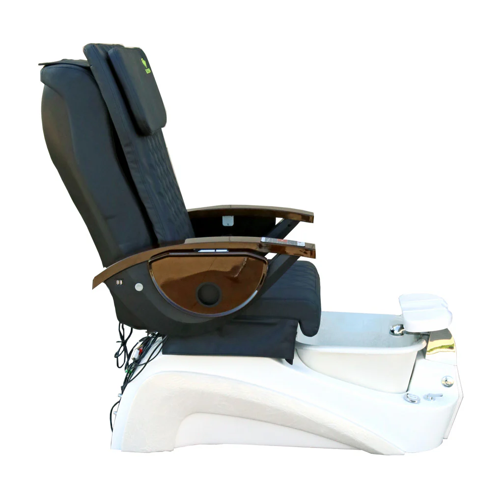 Pedicure Spa Chair - Tarex (Wood | Black | White) - Image 3