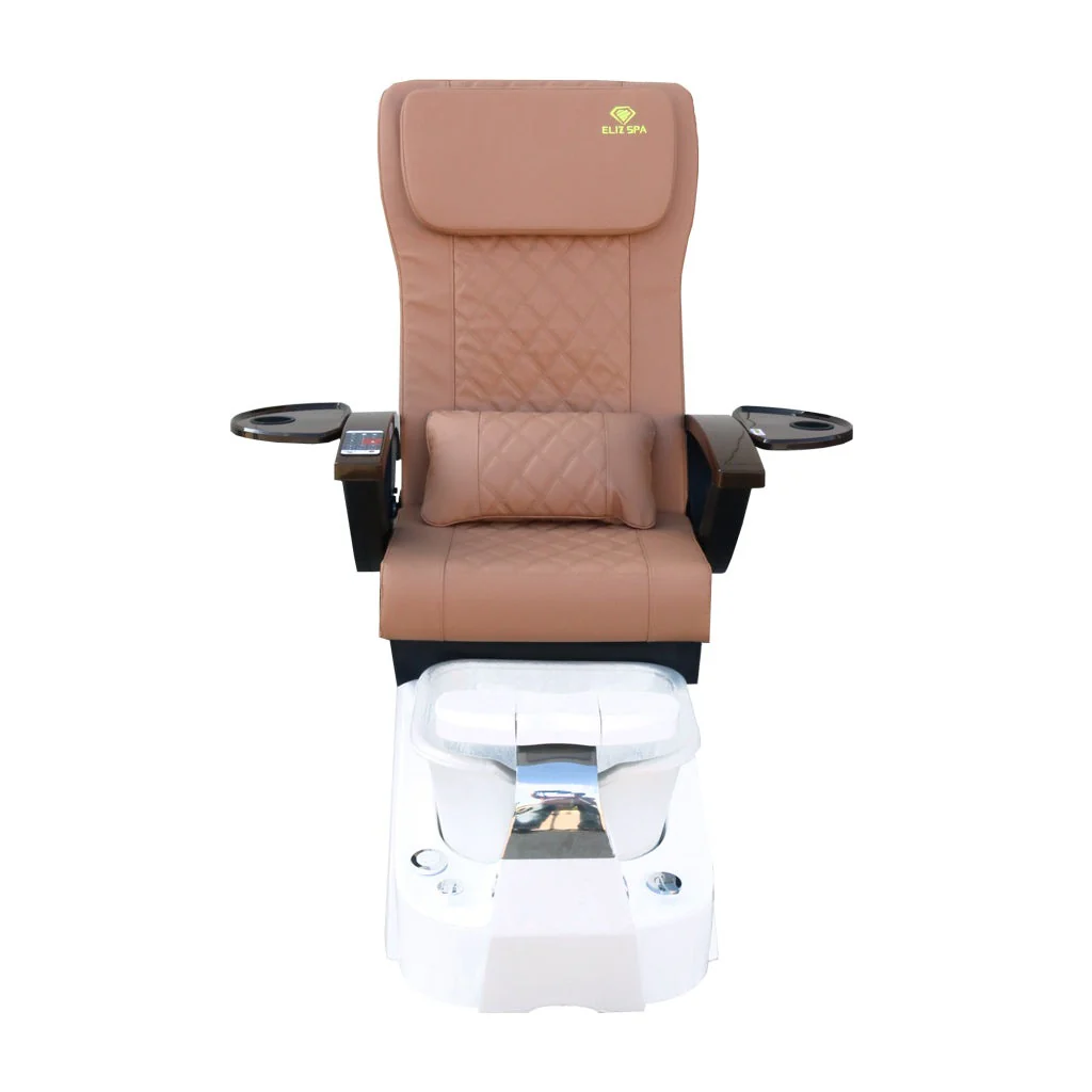 Pedicure Spa Chair - Tarex (Wood | Cappuccino | White) - Image 2