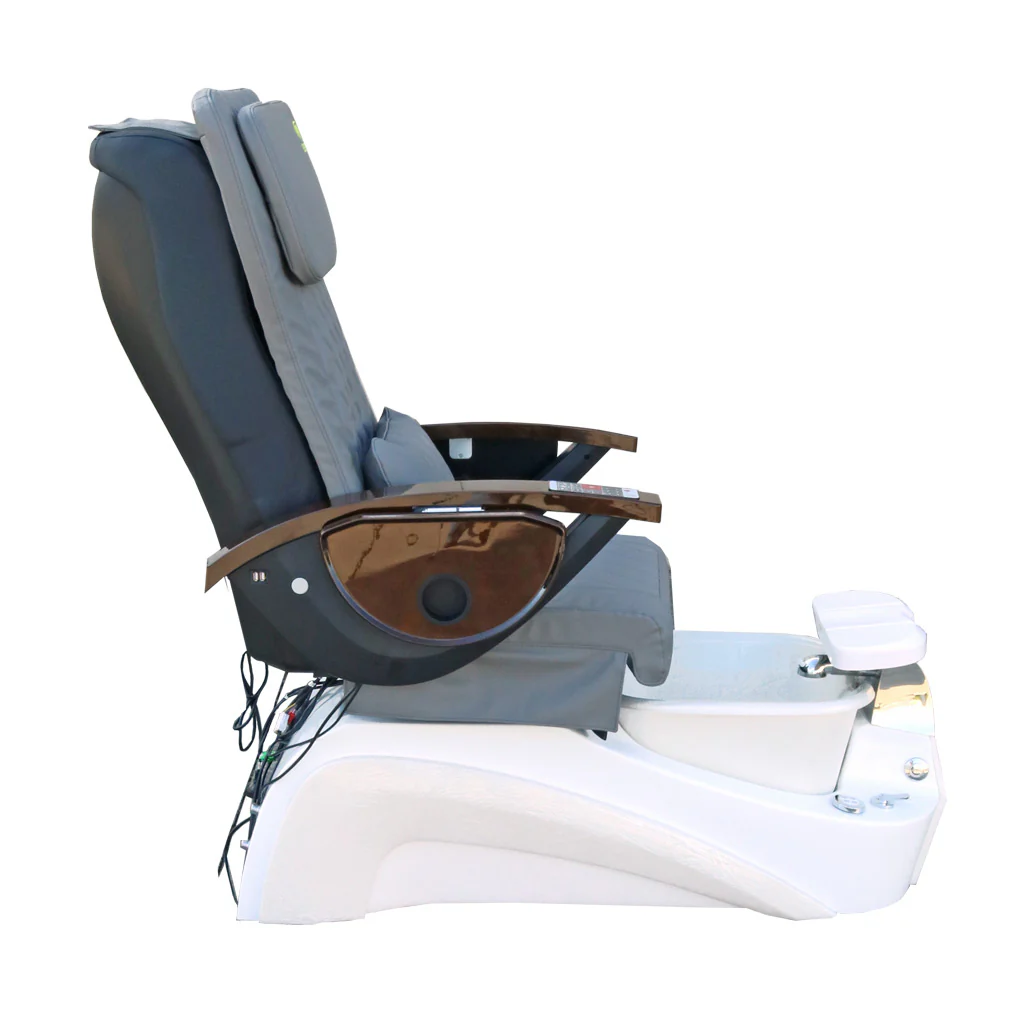 Pedicure Spa Chair - Tarex (Wood | Grey | White) - Image 3