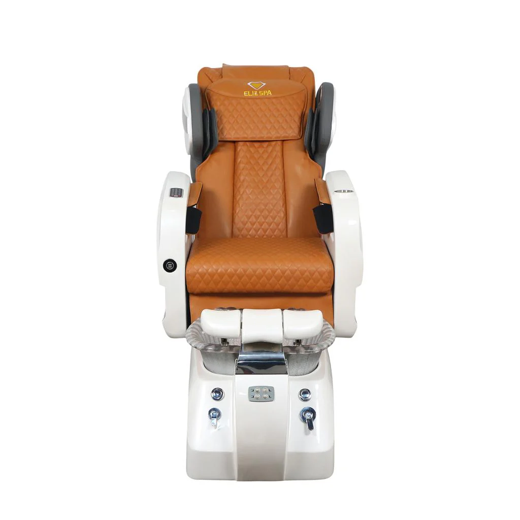 Pedicure Spa Chair - Titus (White | Cappuccino | White) - Image 2