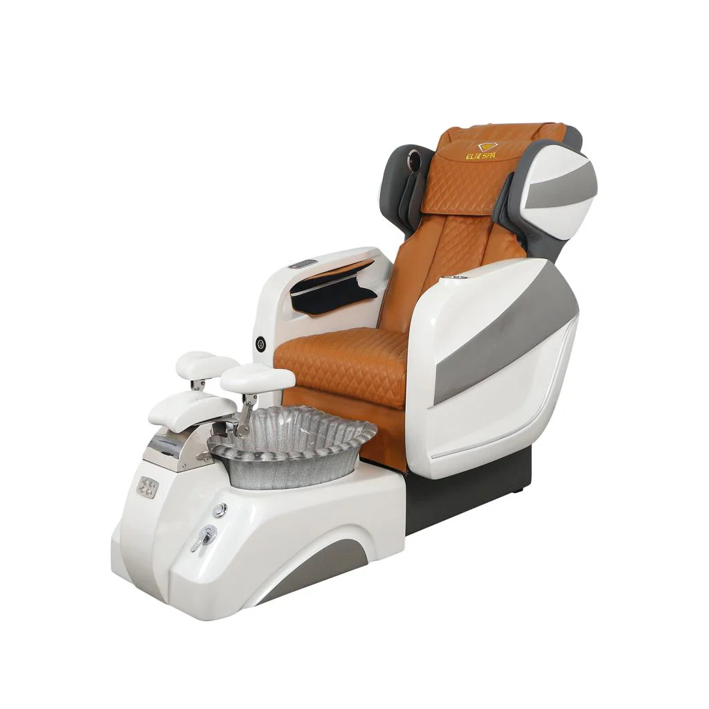 Pedicure Spa Chair - Titus (White | Cappuccino | White) - Image 3