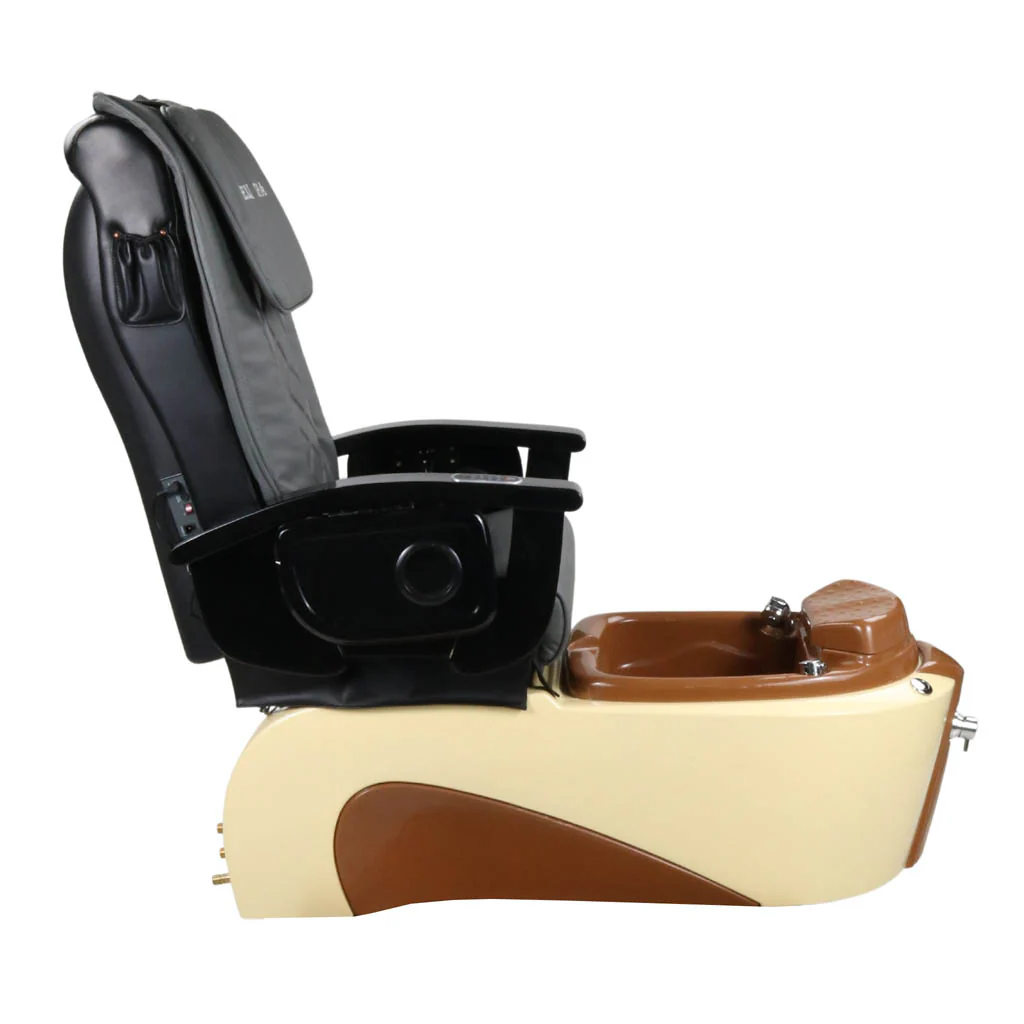 Pedicure Spa Chair - Toffee (Black | Grey | Cream) - Image 8