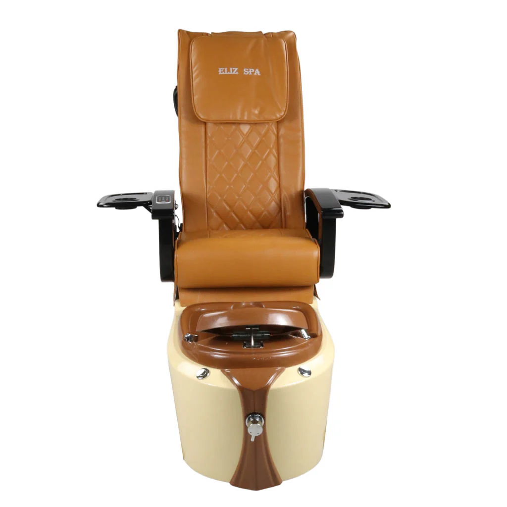 Pedicure Spa Chair - Toffee (Black | Mustard | Cream) - Image 2