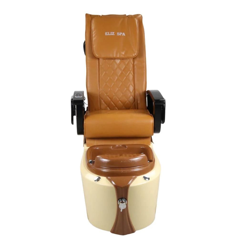 Pedicure Spa Chair - Toffee (Black | Mustard | Cream) - Image 5
