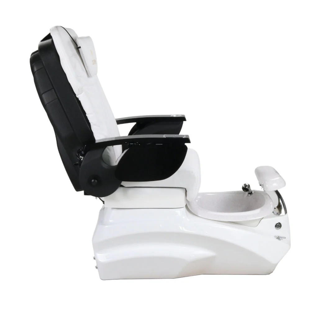 Pedicure Spa Chair - Zeta (Black | White | White) - Image 6